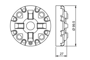 HPEDM® SYSTEM 3R Manual chuck 3R-600.28-s | High Precision CNC EDM