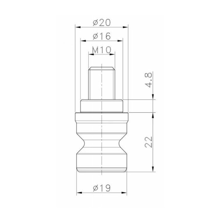 HPEDM Lang 45570 Quick Point 96 Clamping Studs HE-LD20M10 | High ...